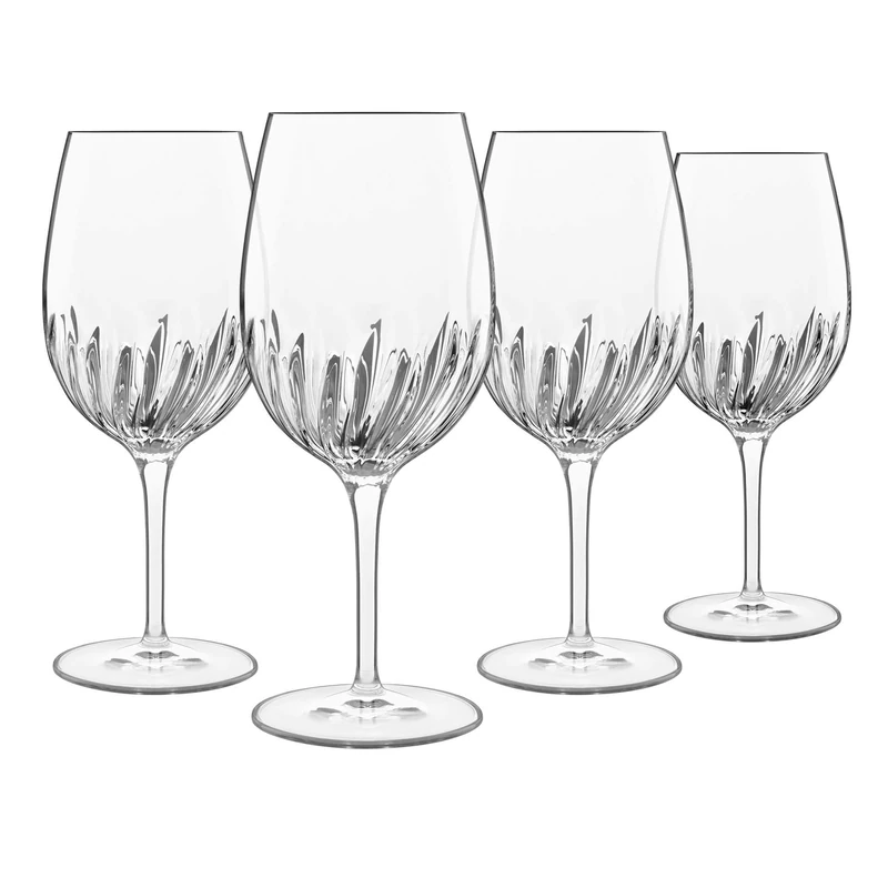 Luigi Bormioli Cocktail Glasses Set of 4 - Aperol Spritz Glasses Set with 4 x 570ml Crystal Glasses & Gift Box, Ultra Clear & Durable Dishwasher Safe Glassware with Reinforced Stems, Made In Italy