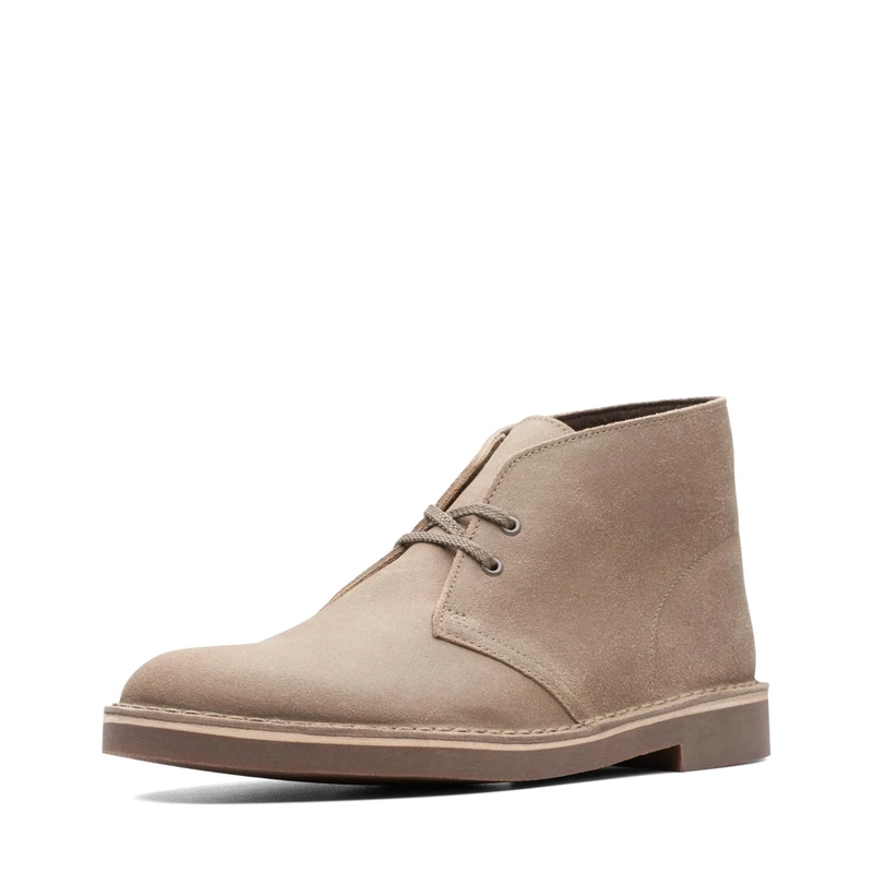Clarks Men's Bushacre 2 Chukka Boot, Taupe Suede, 9 UK