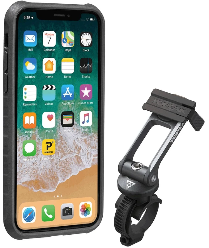 TOPEAK Unisex - Adult Smartphone Cases: RideCase, Black, 5.5"