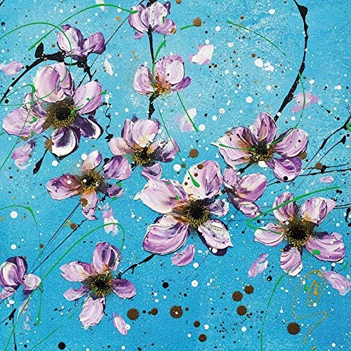 Clare Sykes Canvas, Multi-Colour, 85 x 85 cm