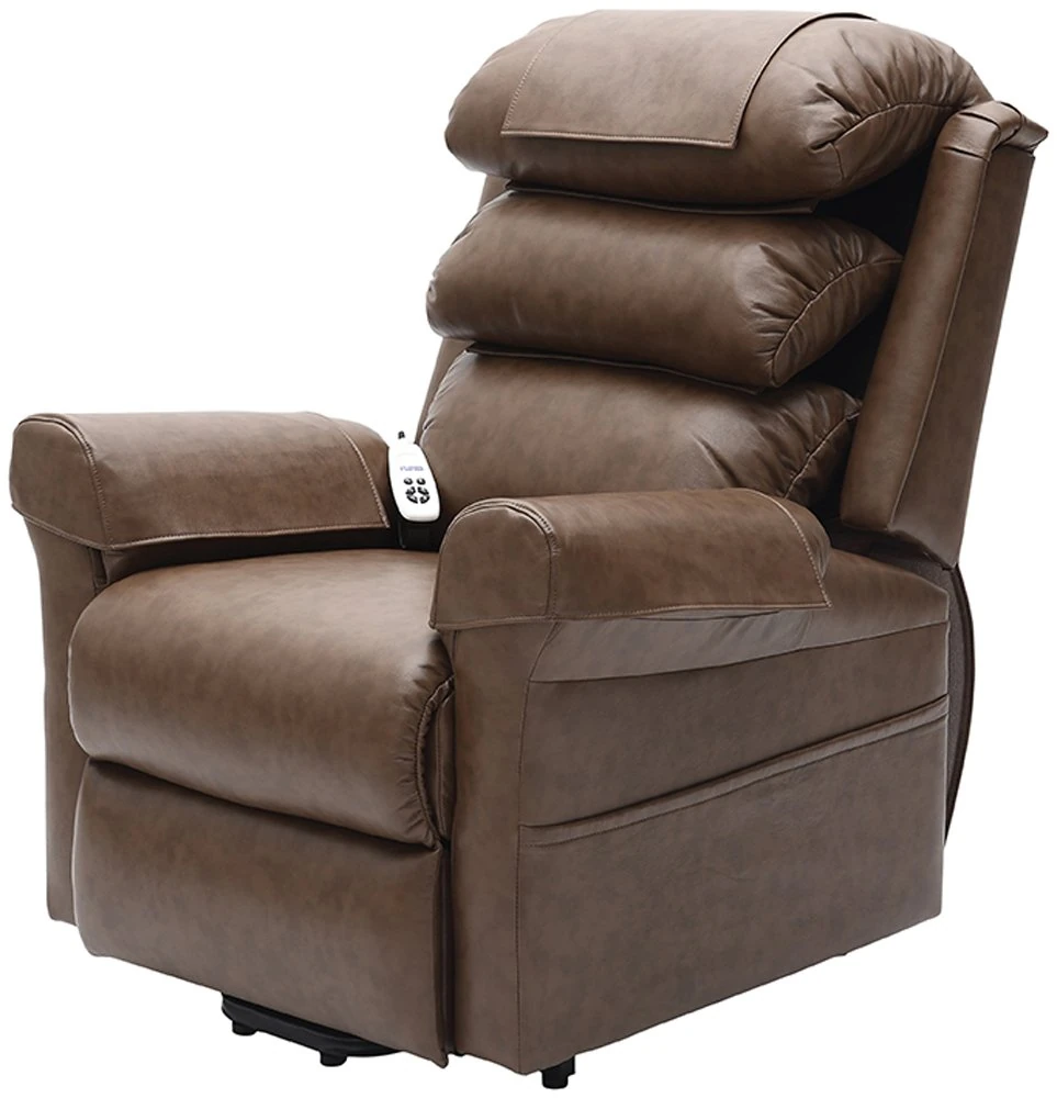 Aidapt Walmsley Riser and Recliner Electric Sofa Arm Chair with Dual OKIN Safety Motors, Easy to Work Remote and Hard Wearing Wipe Clean Material for Use in Lounge, Sitting Room and Bedroom.