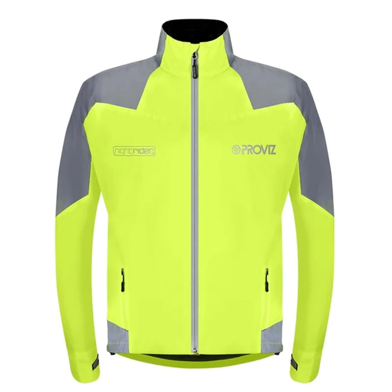 Proviz Nightrider Men's Water Proof Cycling Jacket - Yellow, Small - Image 1