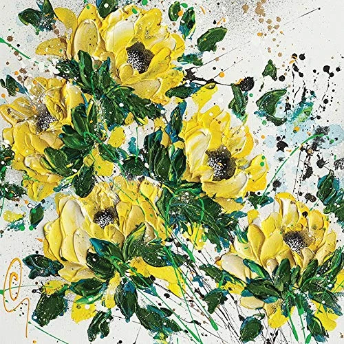 Clare Sykes Canvas, Multi-Colour, 85 x 85 cm