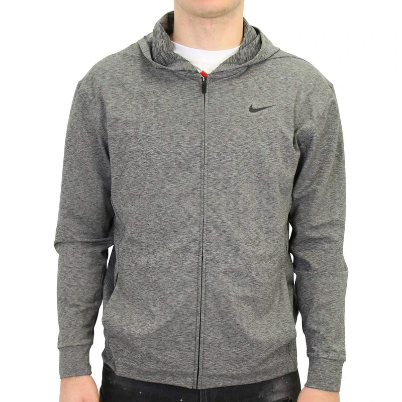 Nike Men's Dri-fit-BQ2864 Hooded Sweatshirt, Grey (Cool Grey/Gym Red-White), M