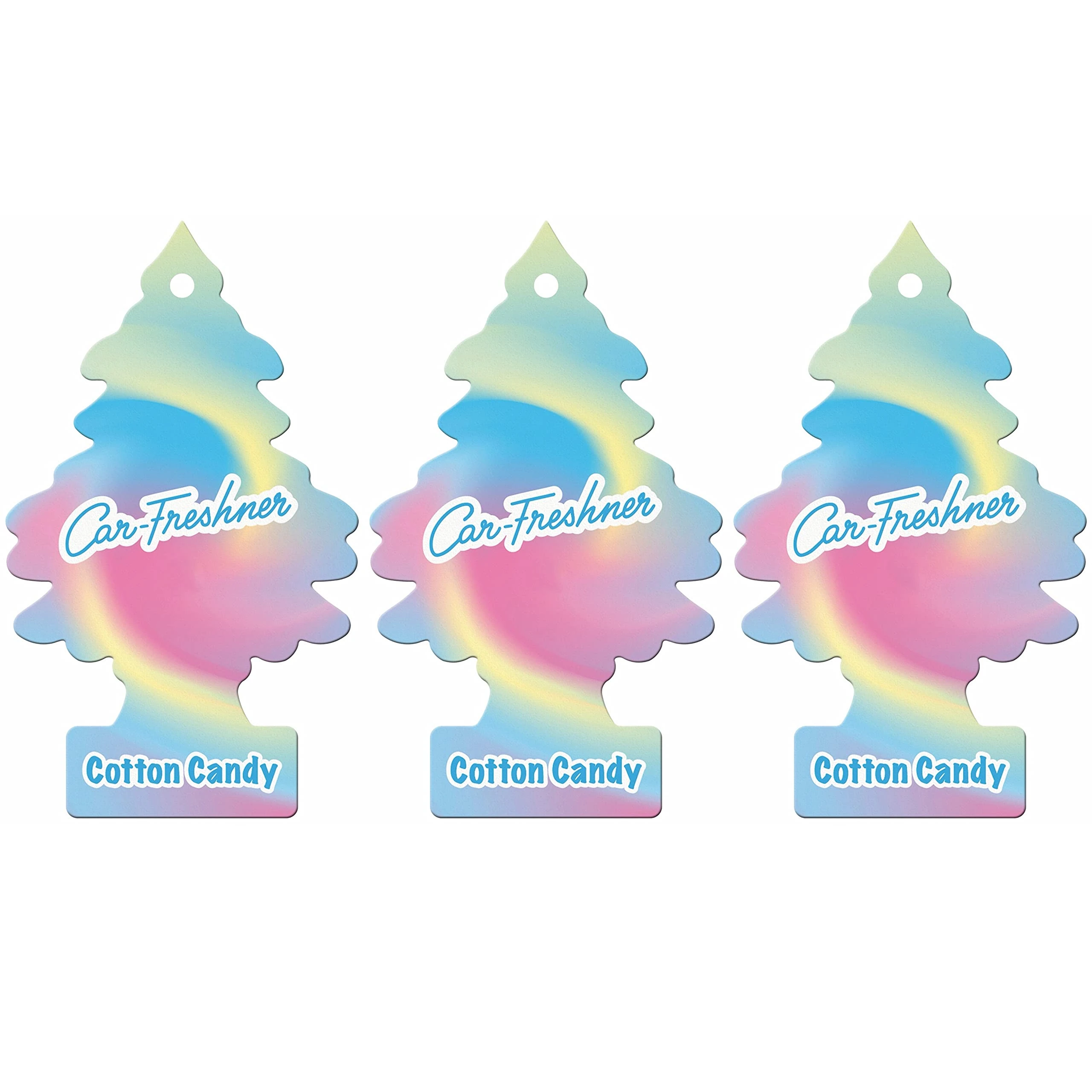 Little Trees Air Freshener Tree LTZ046 Cotton Candy Fragrance For Car Home Boat Caravan - Triple Pack