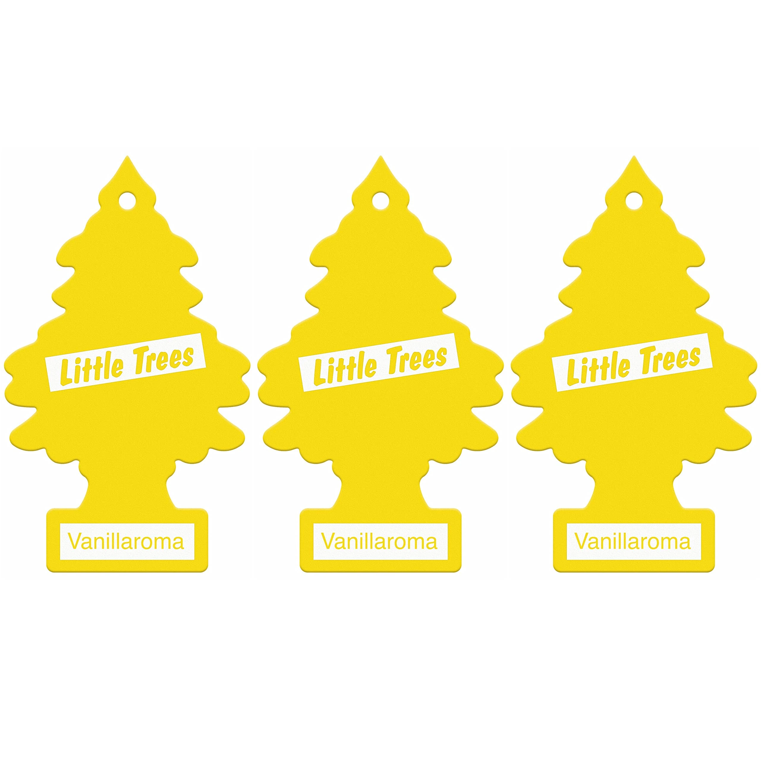 Little Trees Air Freshener Tree LTZ001 Vanillaroma Fragrance For Car Home Boat Caravan - Triple Pack, Vanilla