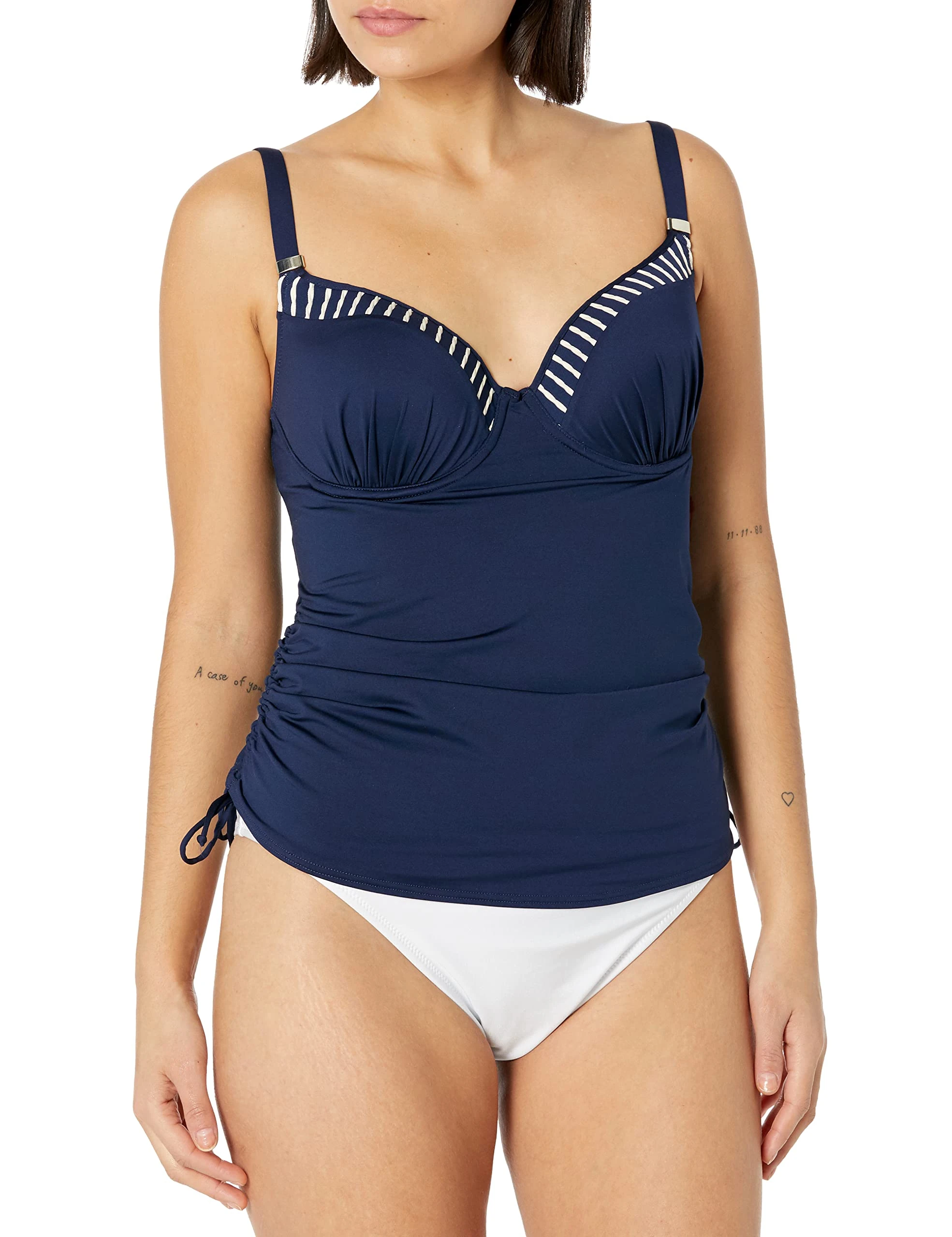 Fantasie Swim San Remo Underwired Multiway Tankini Top (34DD, Ink)