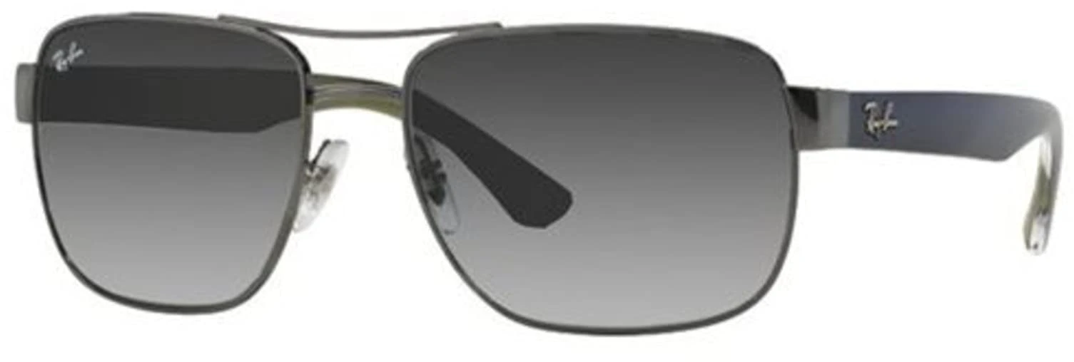 Ray-Ban Square Mens Gunmetal & Blue Grey Gradient Sunglasses