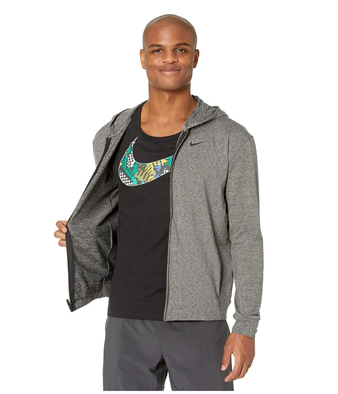 Nike Men's Dri-fit-BQ2864 Hooded Sweatshirt, Grey (Cool Grey/Gym Red-White), XL