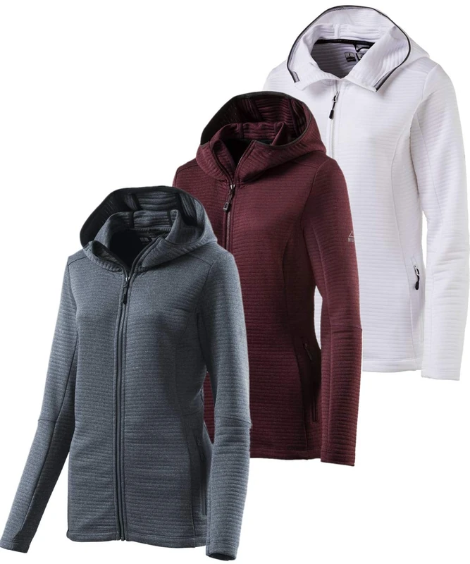 Mc Kinley Women Aami Fleece Jacket - Melange/White, Size 42
