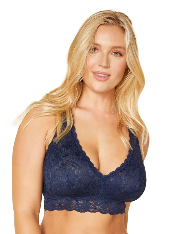 Cosabella Women's Never Say Nevertm Curvy Racie Racerback Bralette Bra, Bleu Marine, X-Large