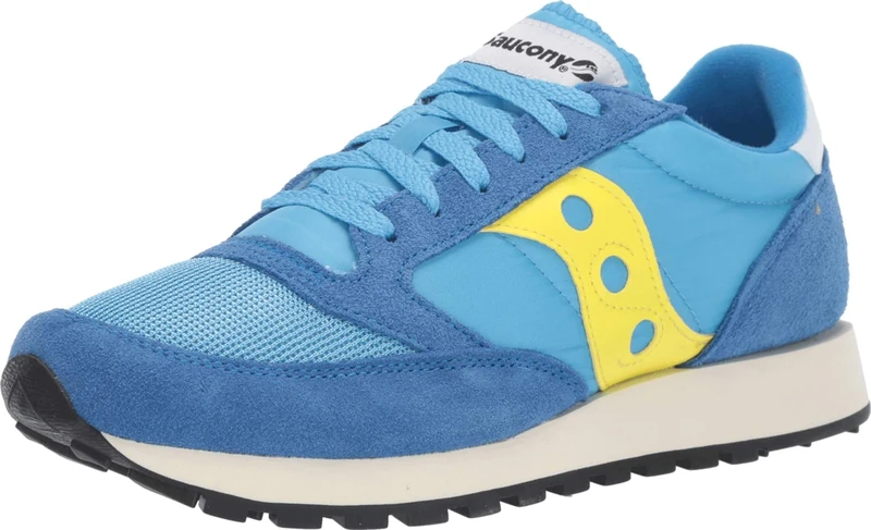 Saucony Men's Jazz Original Vintage Sneaker, Blue Yellow, 8 UK