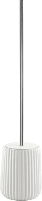 Gedy Marika Toilet Brush Holder, Ceramic, White, 10.2 x 10.2 x 45