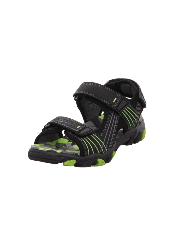 Superfit Boys’ Henry Ankle Strap Sandals, (Schwarz 01), 9.5 UK Child
