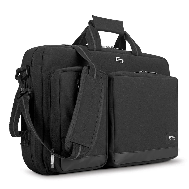 Solo New York Unisex-Adult Duane Hybrid Briefcase, Black, One Size - Image 1
