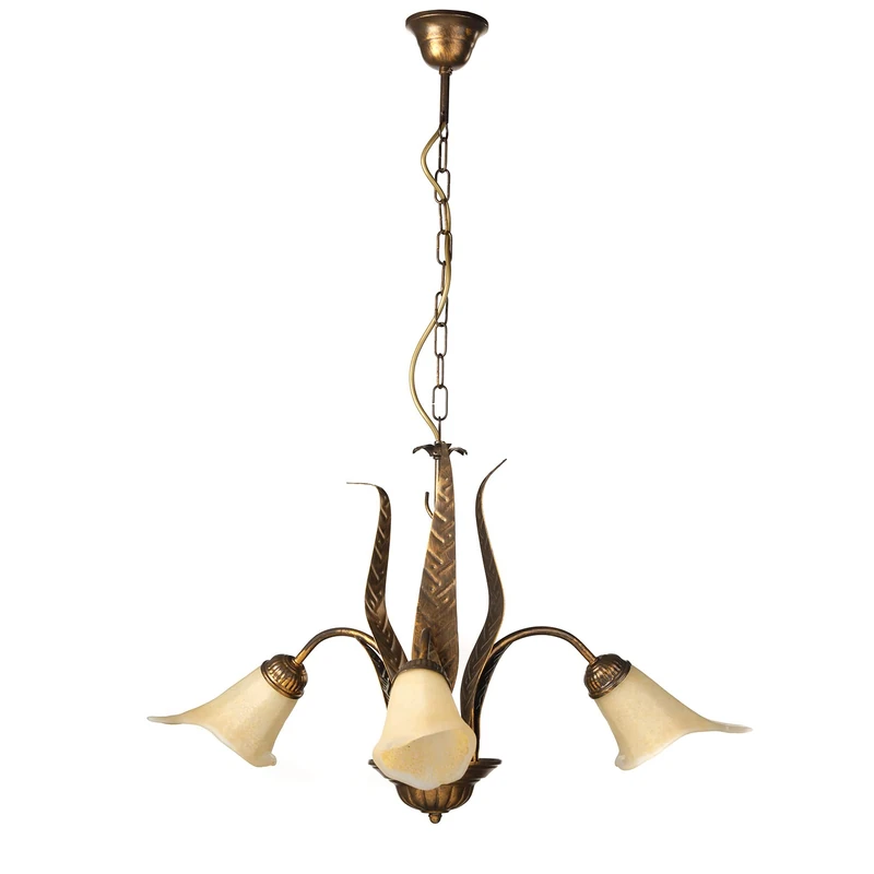 Onli Alga Chandelier 3 Lights in Metal, Brown