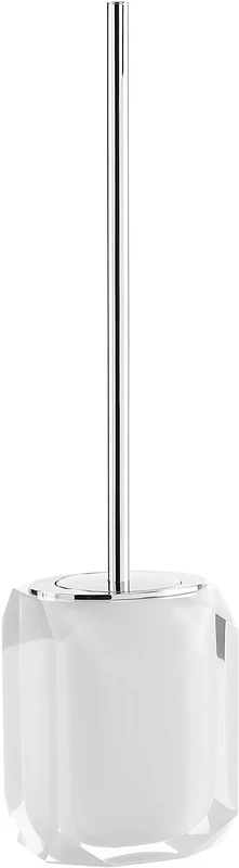 Gedy Chanelle Toilet Brush, Resin, White, 8.6 x 10.6 x 45.7