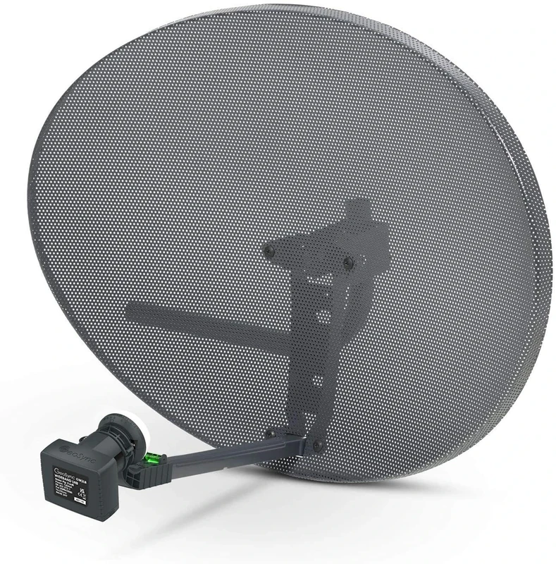 SSL Satellites Satellite Dish for Sky/Sky Q HD/FreeSat/Hotbird/HD/SD (ZONE 2 WITH WIDEBAND LNB)
