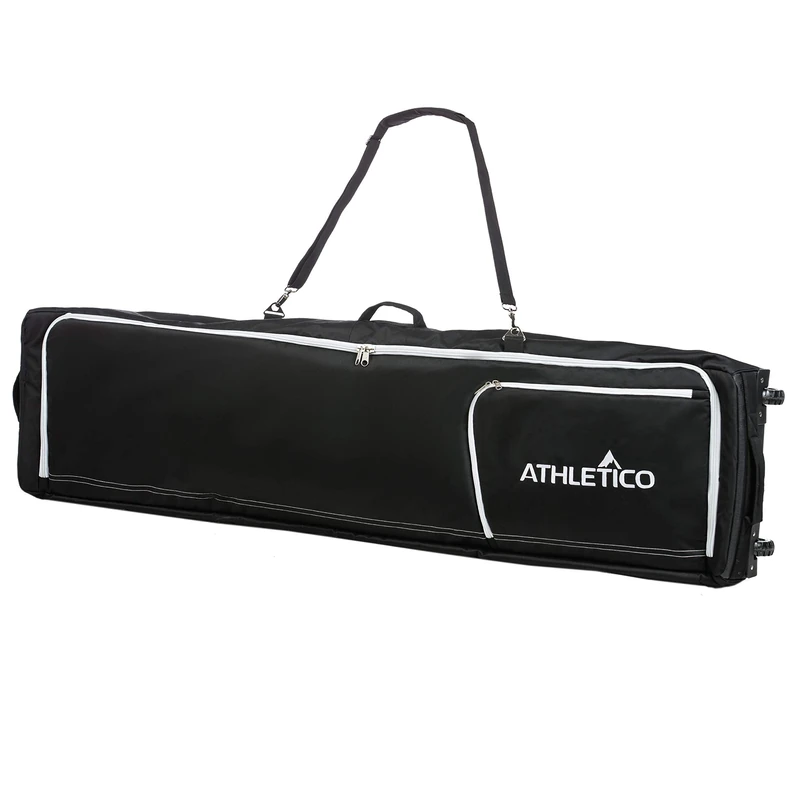 Athletico Conquest Padded Snowboard Bag With Wheels - Travel Bag for Single Snowboard and Snowboard Boots (Black, 175 cm)