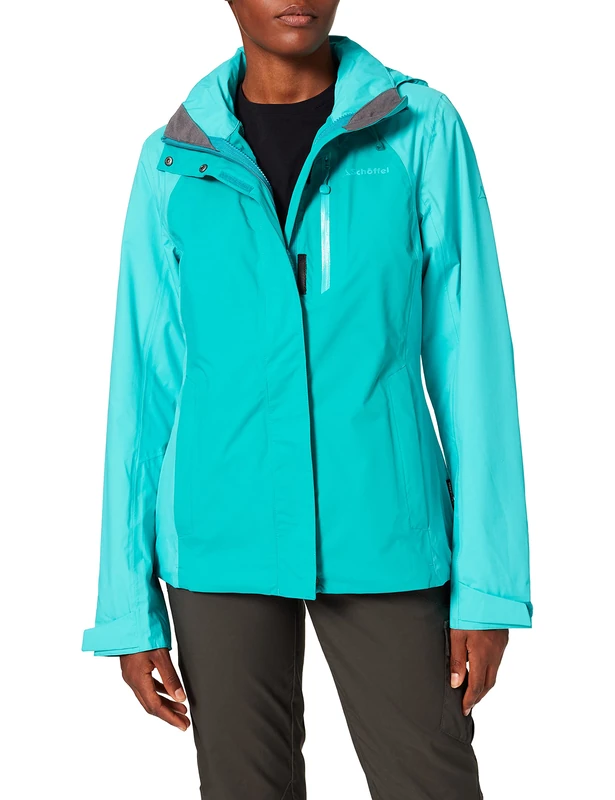 Schöffel Women's Zipin Alyeska 1 Jacket, womens, Jacket, 20-12098-23080, Turquoise (lapis), 36 (EU)