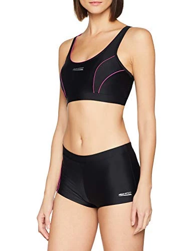 Aqua Speed Women Fiona Womens Swimwear Swim Suit - Black/Pink Pipink, Size 40 - Image 1