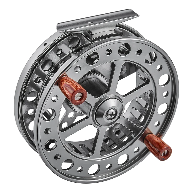 4.5 inches Float Reel Centrepin Reel Steelhead Coarse Trotting Fishing Centerpin 114mm CNC Machine Cut Aluminum