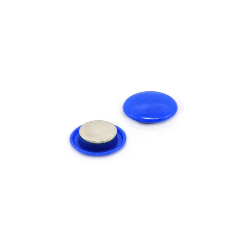 High Power Blue Planning Office Magnet for Fridge, Whiteboard, Noticeboard, Filing Cabinet - 40mm dia x 9.5mm high - Pack of 24