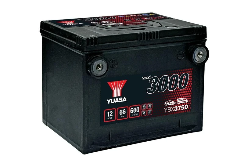 Yuasa YBX3750 12V 66Ah 660CCA Sealed Maintenance Free High Performance Car Battery