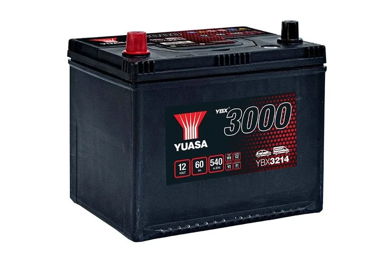 Yuasa YBX3214 12V 60Ah 540CCA Sealed Maintenance Free High Performance Car Battery