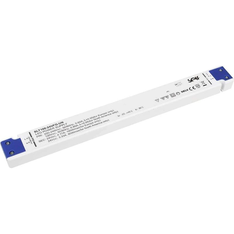 Self Electronics SLT100-24VFG-UN LED Driver Constant Voltage 100W 0-4.17A 24.0 V/DC Moebelzulassu