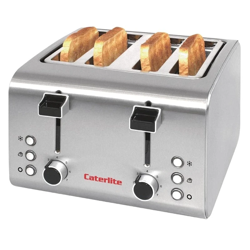 Caterlite 4 Slot Stainless Steel Toaster Innovative Design with New Features