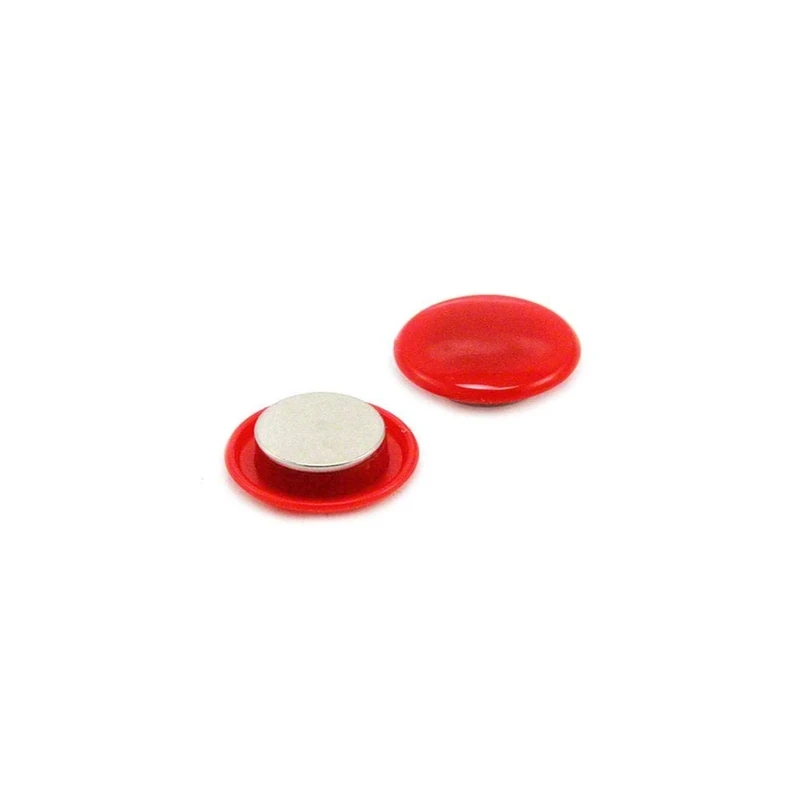 High Power Red Planning Office Magnet for Fridge, Whiteboard, Noticeboard, Filing Cabinet - 40mm dia x 11mm high - Pack of 120