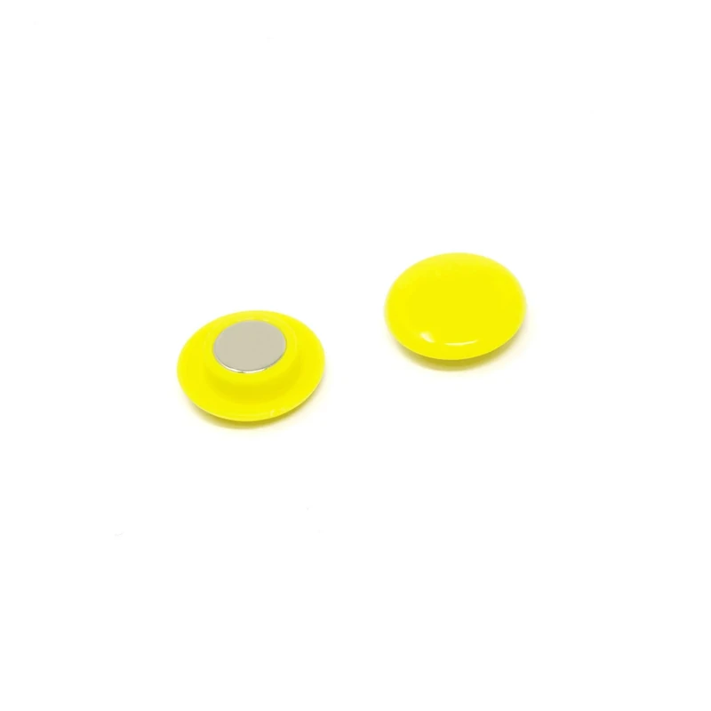High Power Yellow Planning Office Magnets for Fridge, Whiteboard, Noticeboard, Filing Cabinet - 30mm dia x 11mm high - Pack of 120