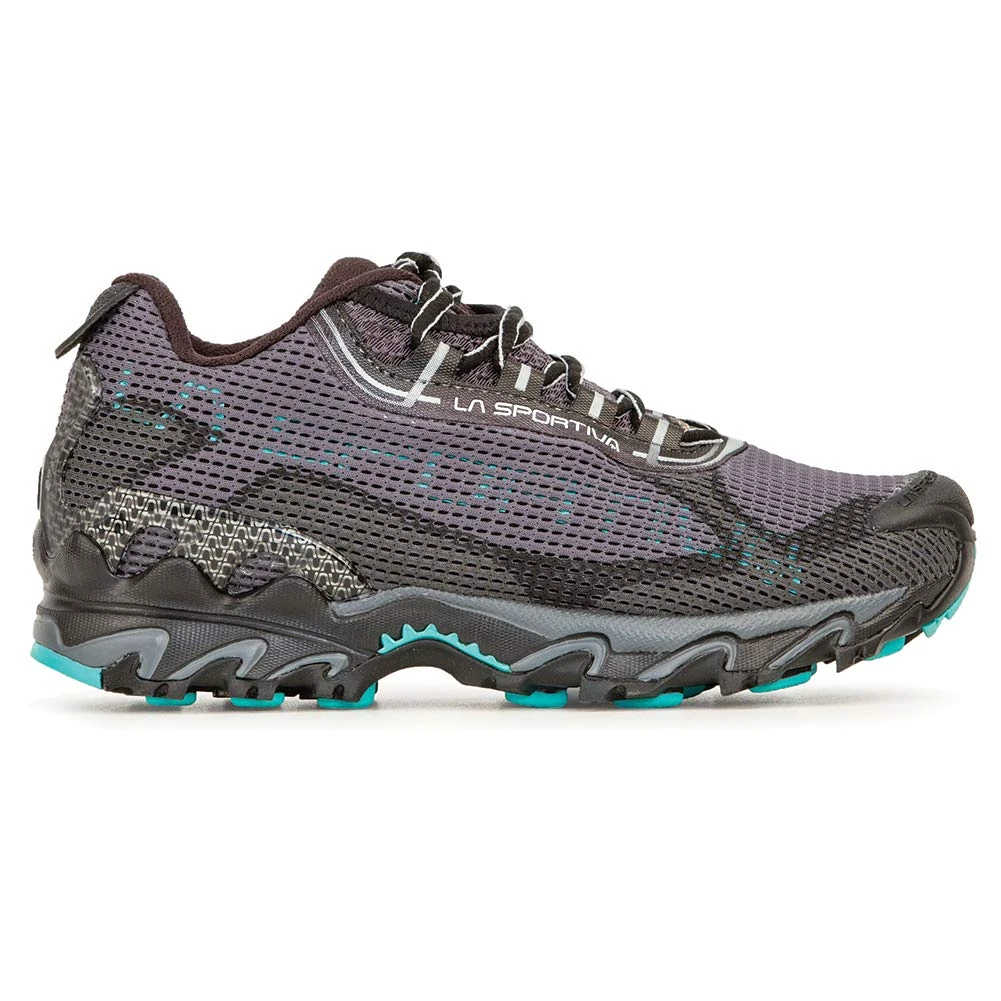 La Sportiva Womens Wildcat 2.0 GTX Trail Running Shoes, Carbon/Aqua, 6 UK