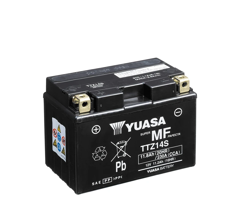 Yuasa TTZ14S 12V 230 CCA High Performance Maintenance Free VRLA Motorbike Battery