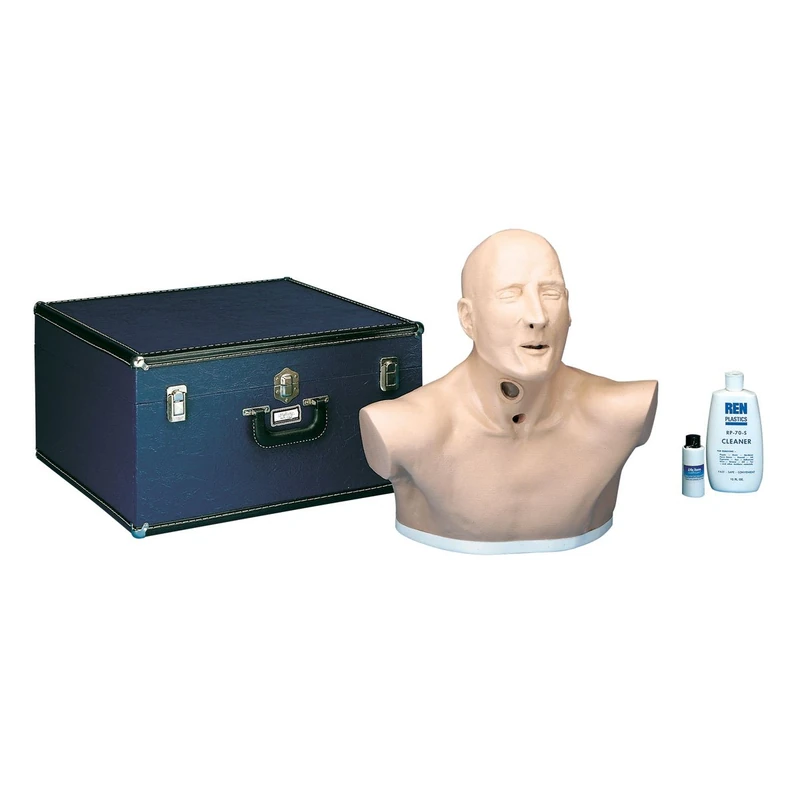 Nasco W44011 Tracheostoma Care Simulator - Adult Male Model