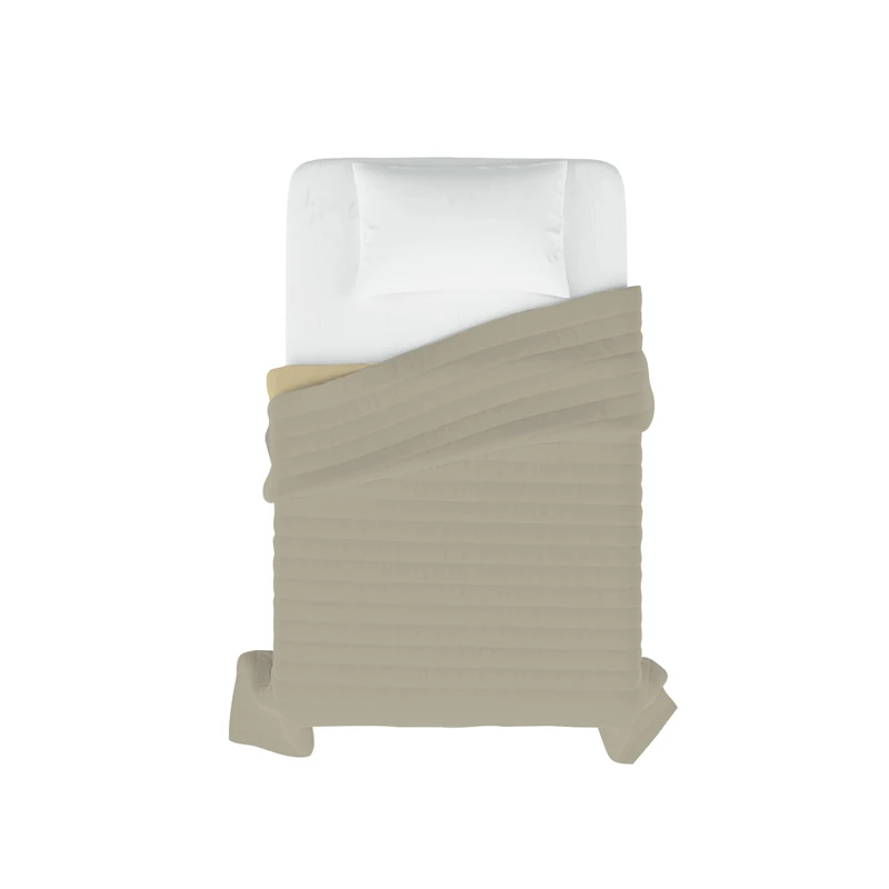 Elegant Summer Quilt Dove Grey/Cream, Single - Image 1