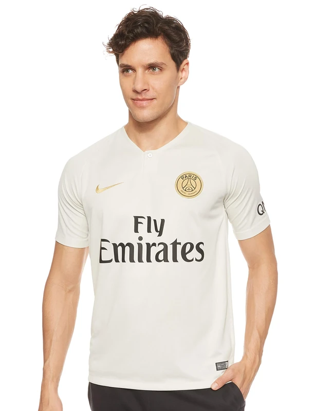 Nike Men PSG M Nk BRT Stad JSY Ss AW T-Shirt - Light Bone/Truly Gold, 2X-Large