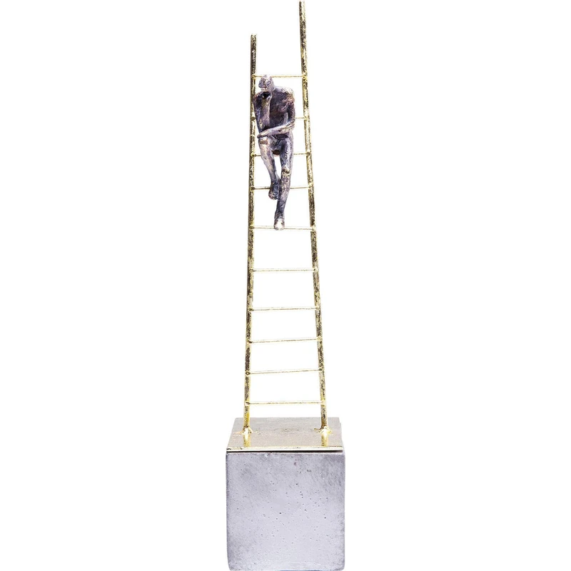 Kare Design Decoration Object, Elements Climbing Man, Steel, 40x9x9 cm, Gold