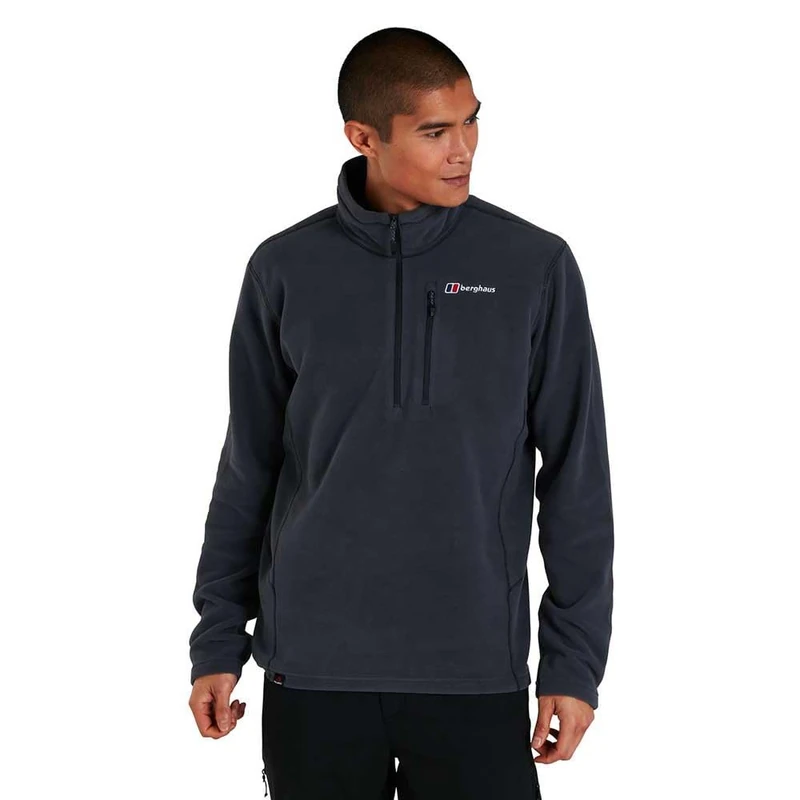 Berghaus Men's Prism Micro Polartec Fleece Half Zip Jacket Fleece Half Zip, Carbon, XS
