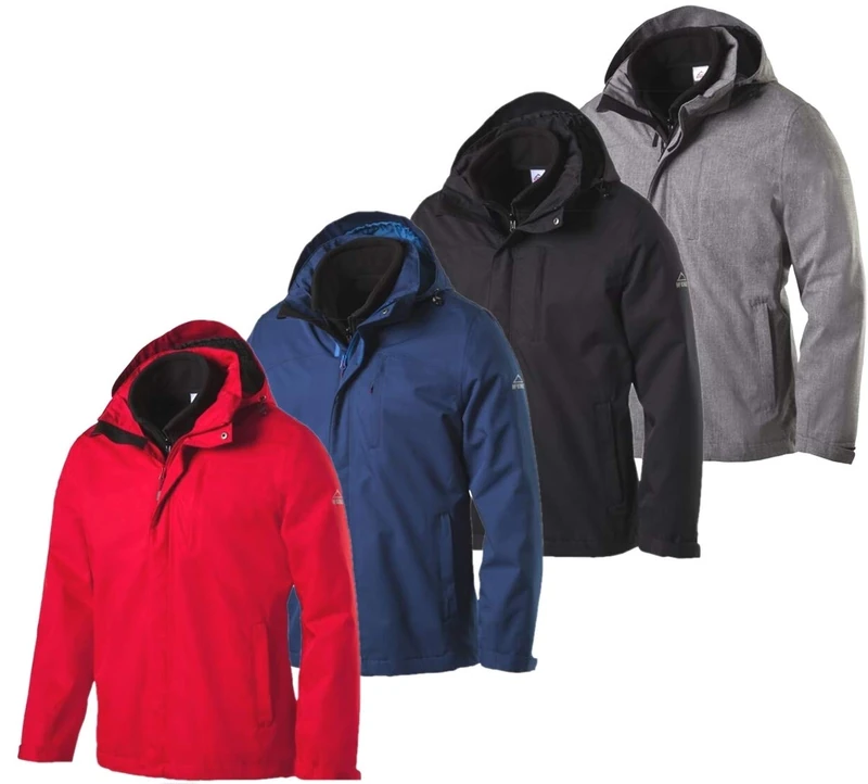 Mckinley Men Mount Dall Double Jacket - Anthracite/Melange, Small
