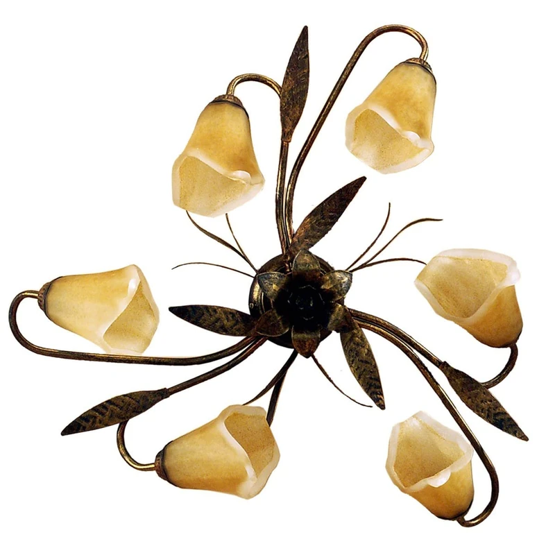 Onli Ceiling Lamp Alga 6 Lights in Metal, Brown - Image 1