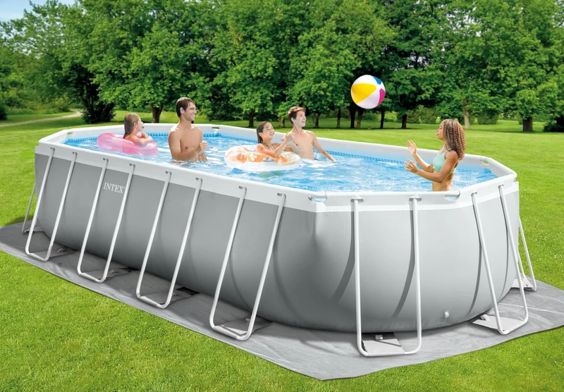 20ft x 10ft x 48in Prism Frame Oval Pool Set