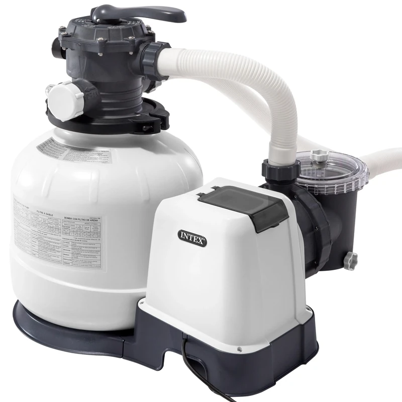 Intex 26648 Krystal Clear sand filter installation, 8 m³, for swimming pools up to 36,000 l