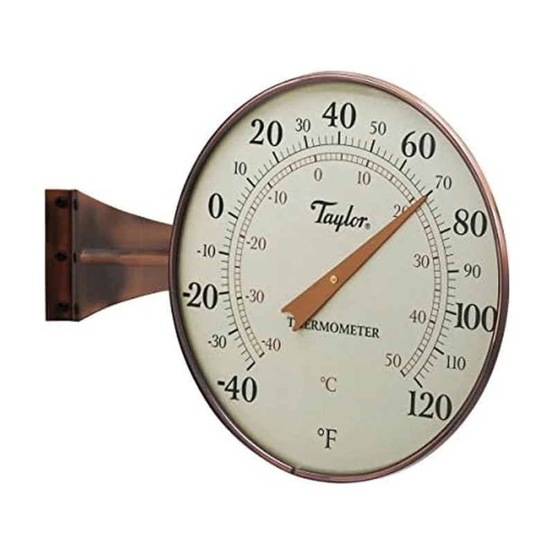 Taylor Precision Products 480BZ Heritage 8.5" Dial Outdoor-thermometers, Copper