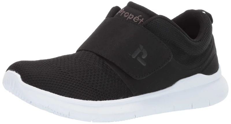 Propét Men's Viator Strap Sneaker, Black, 12 UK