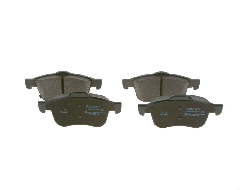 Bosch BP1975 - Brake Pads Car Front Axle - Bosch Quality - Reduced Noise and Dust - ECE-R90 Certified - Copper-Free - 1 Set of 4 Pads