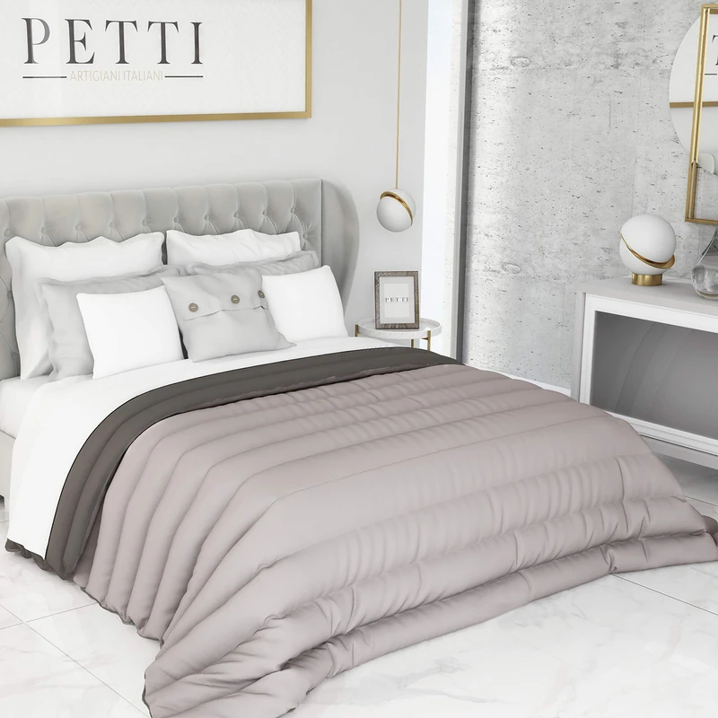 PETTI Artigiani Italiani - Quilted Duvet, Quilts, Warm and Soft Comforter, Microfiber Duvet, 100% Made in Italy - Image 1