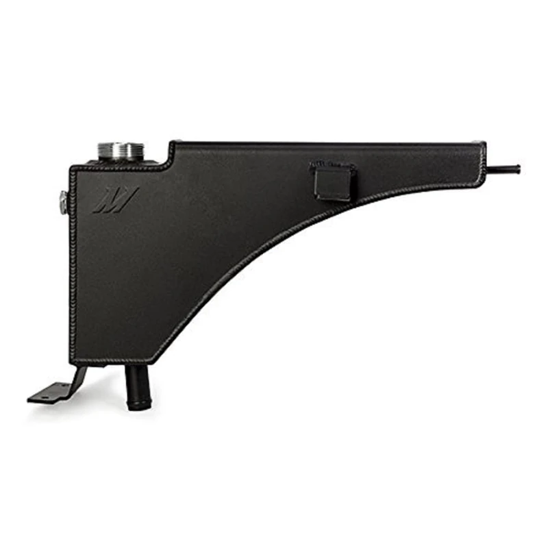 Mishimoto MMRT-F2D-99EMWBK Aluminum Degas Reservoir Tank Compatible With Ford 7.3 Powerstroke 1999-2003 Wrinkle Black - Image 1