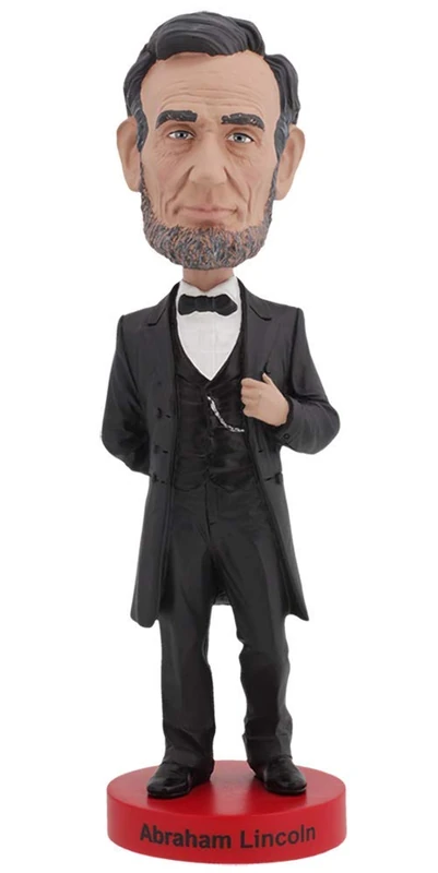 Royal Bobbles Abraham Lincoln Bobblehead, Premium Polyresin Lifelike Figure, Unique Serial Number, Exquisite Detail - Image 1